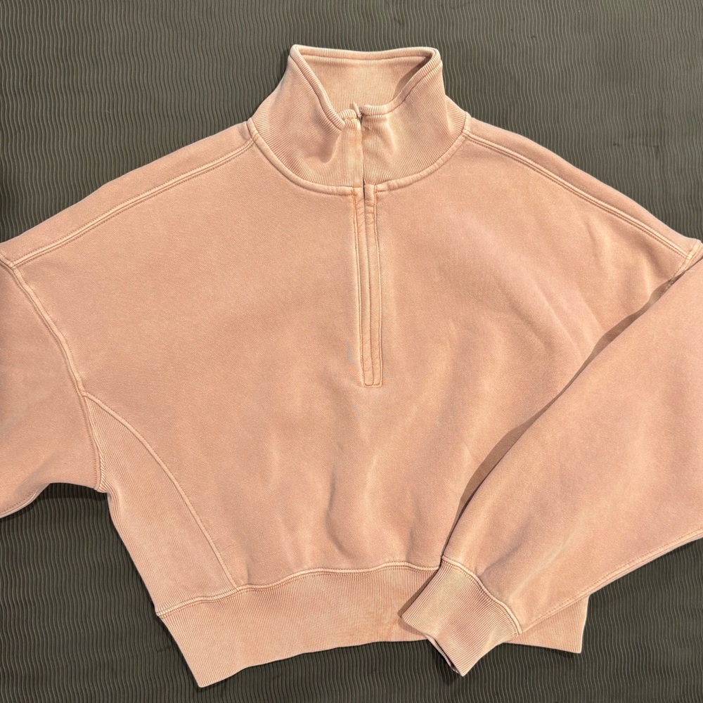 Abercrombie & Fitch Sunday Half-Zip Sweatshirt - Picture 3 of 9